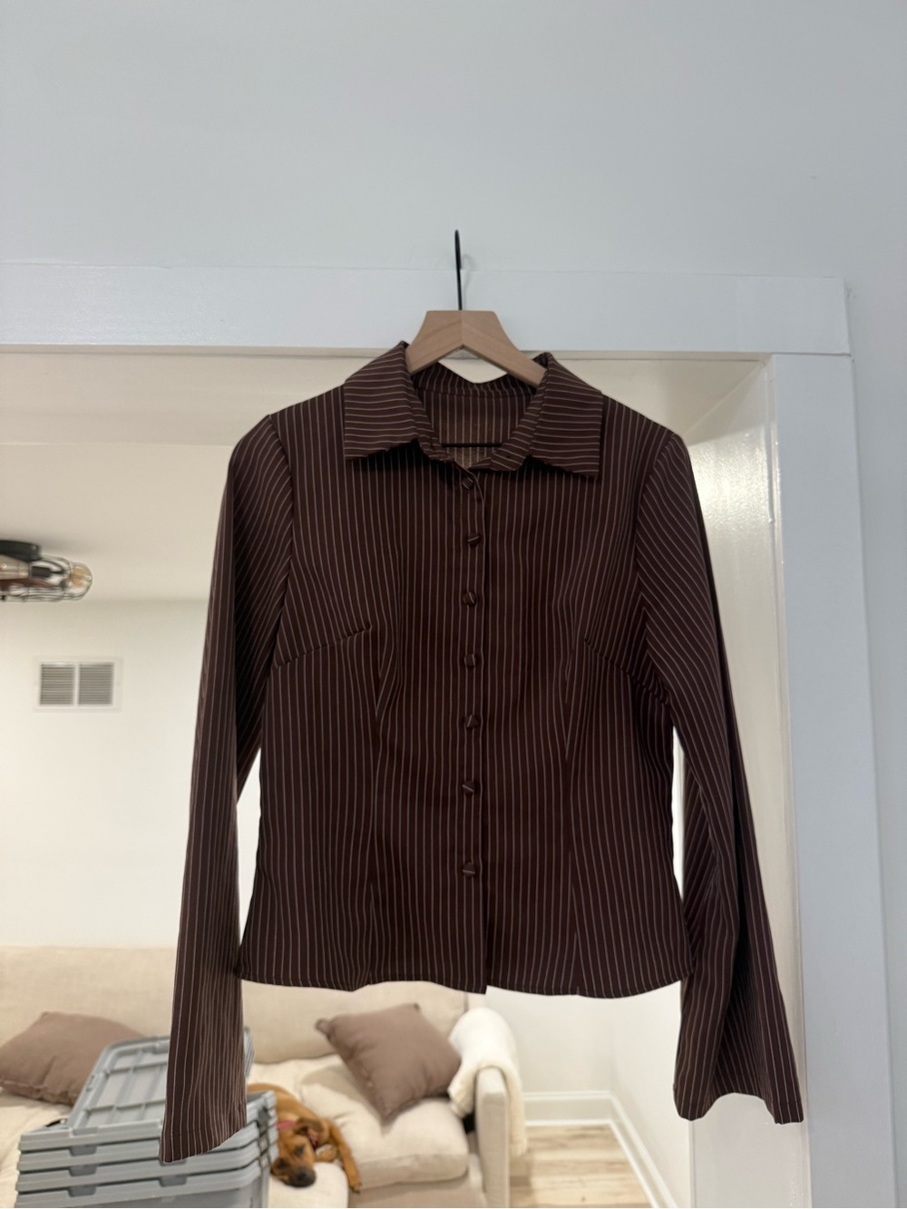 Button-Front Top - Picture 3 of 4